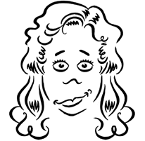 croquez un visage f&eacute;minin