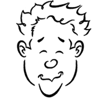 pour dessiner une t&ecirc;te masculine