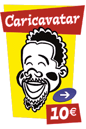 Caricature personnalis&eacute;e &agrave; partir de votre photo