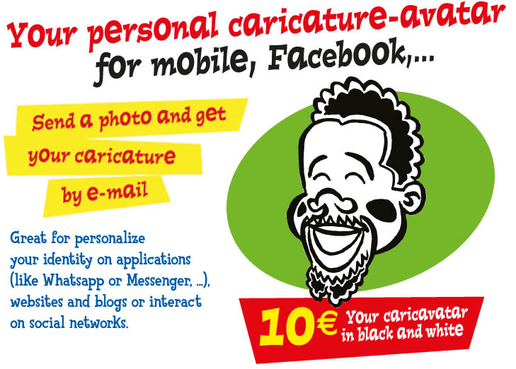 Envoyez une photo et recevez une caricature par mail