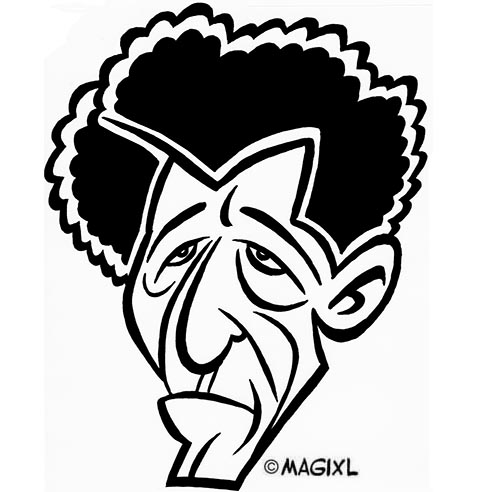 caricature Giacometti