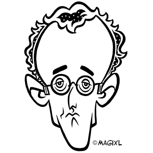 caricature Keith Haring